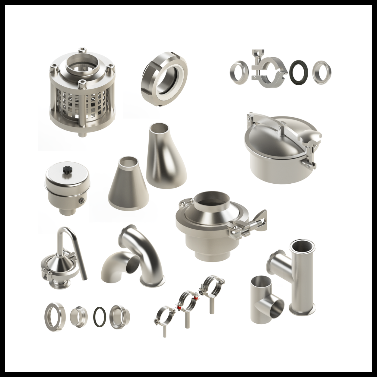 Industrial Parts, Fittings and Equipments