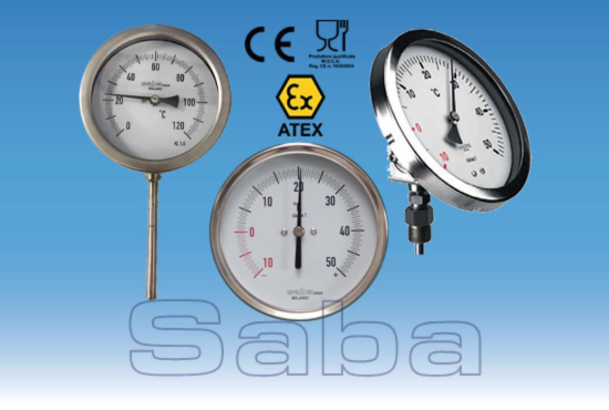 BIMETALLIC NITROGEN THERMOMETER (mod. TBA)