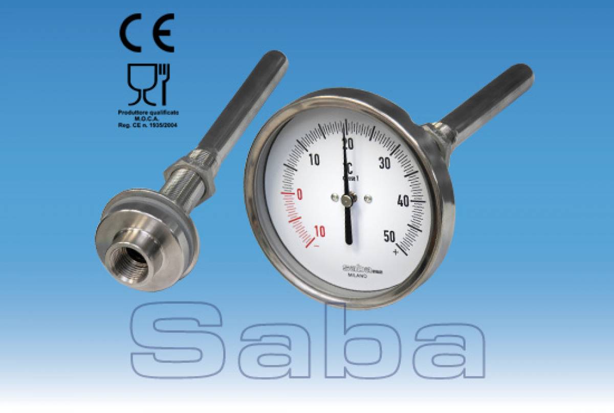 Thermometer with thermowell for barrels (mod. TPB)