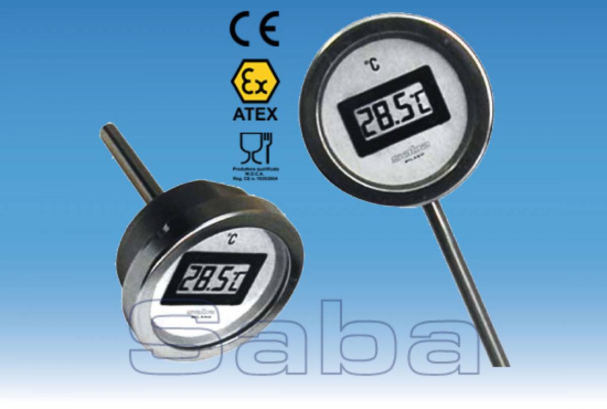 ELECTRONIC THERMOMETER WITH LCD DISPLAY (without junction) (mod. TLCD)